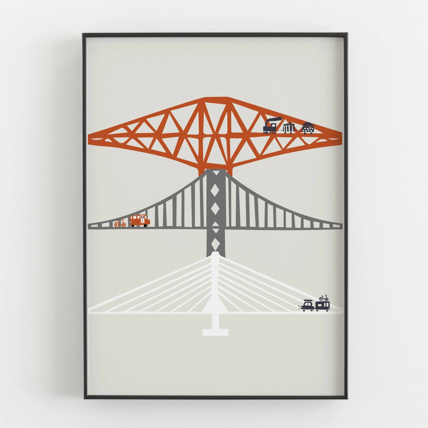 The Forth Bridges Art Print