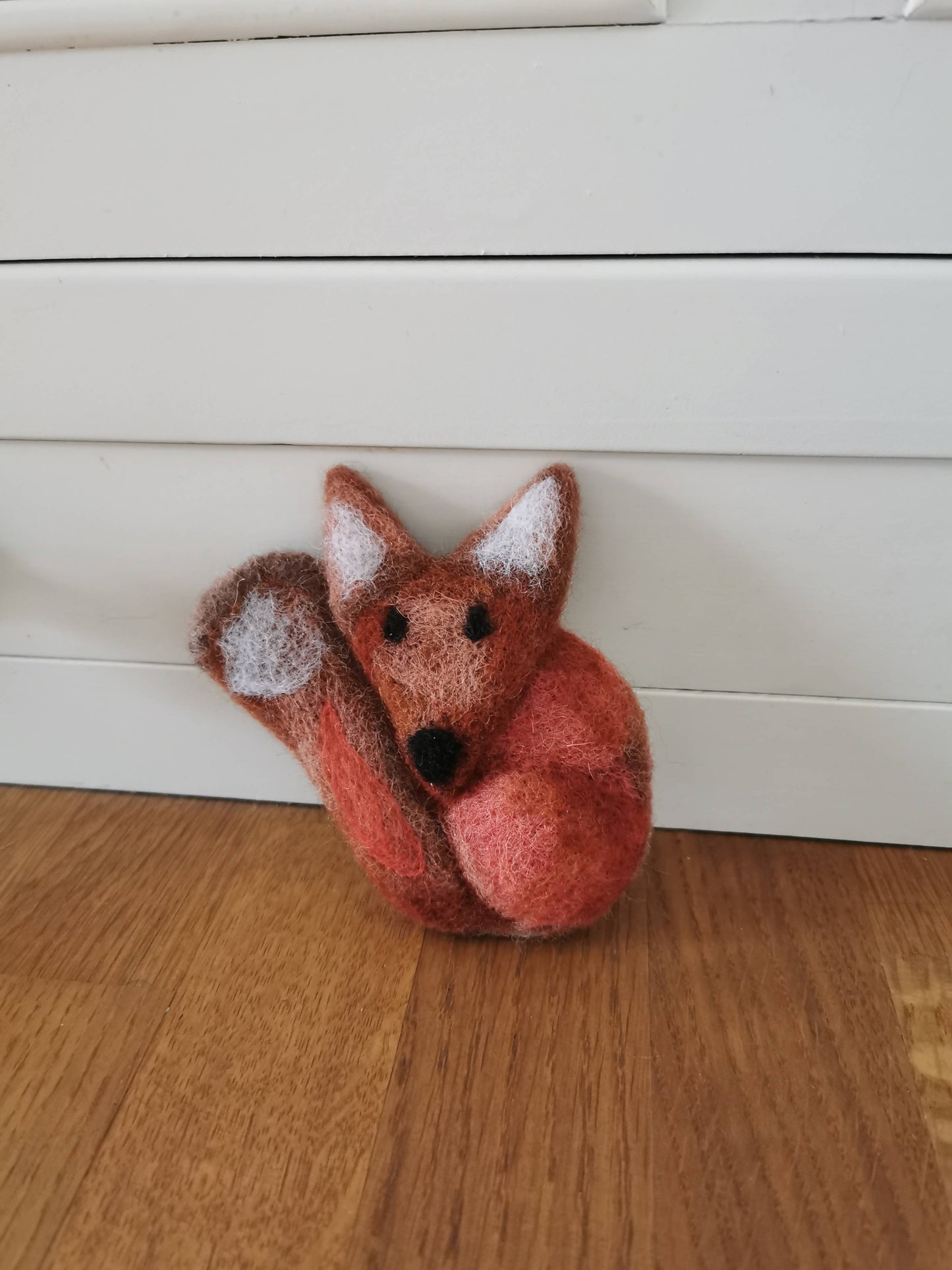 Needle Felted Fox Brooch