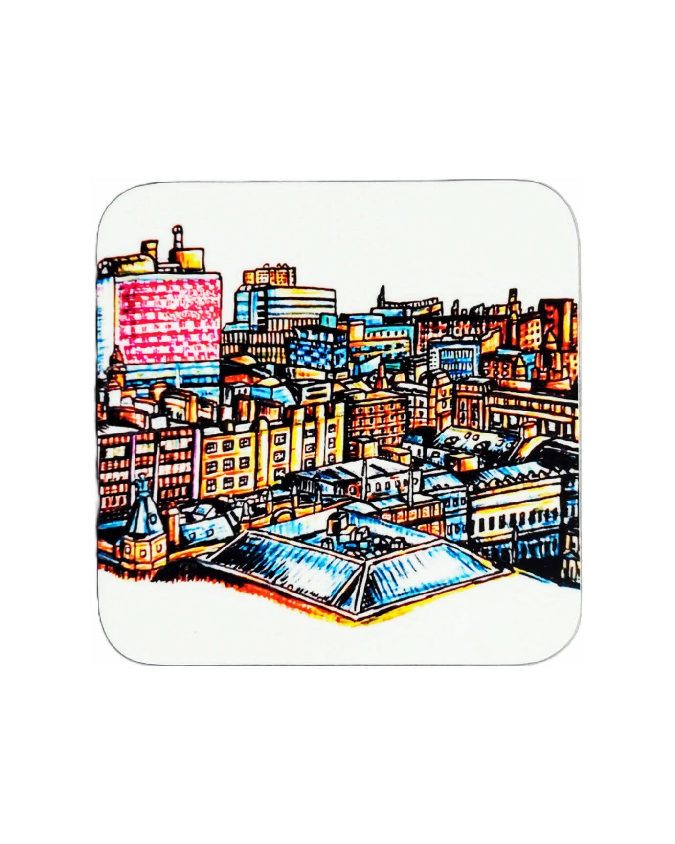 Handcrafted Glasgow Art Coasters