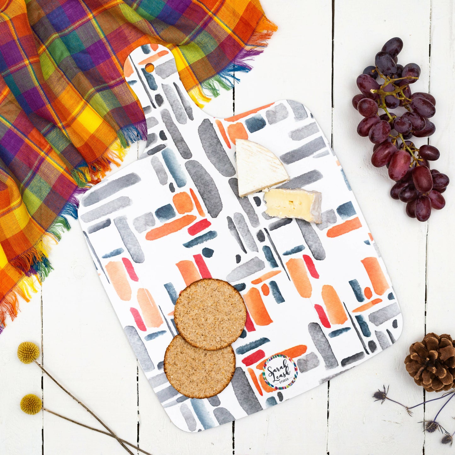 Puffin Watercolour Chopping Board