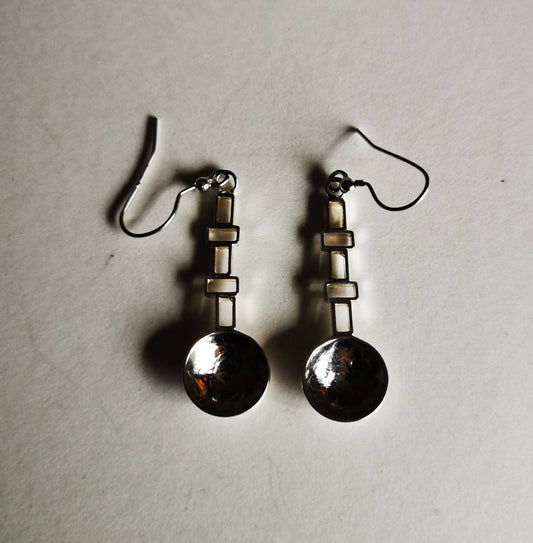 Silver earrings