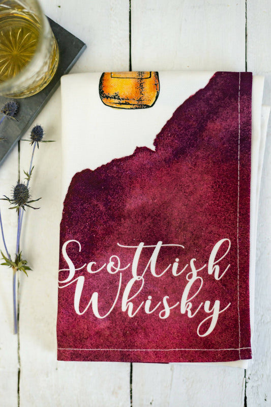 Scottish Whisky Tea Towel