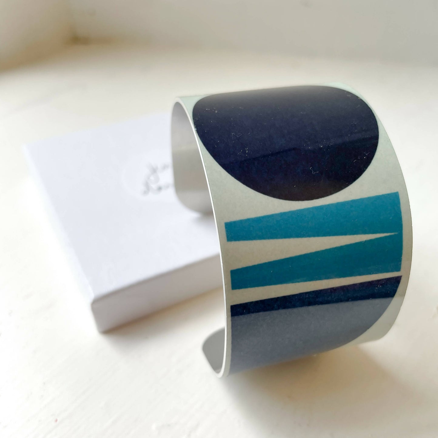 Shape Wide Cuff Bracelet - Sea Foam