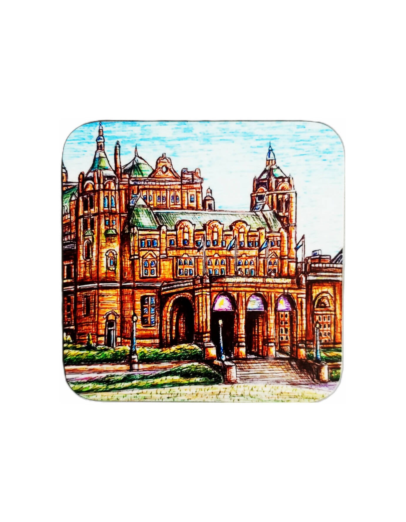 Handcrafted Glasgow Art Coasters