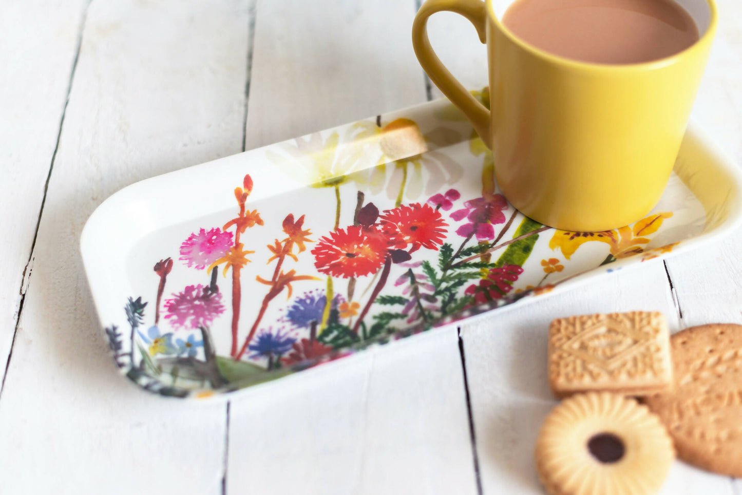 Wildflowers Bouquet Watercolour Snack Tray