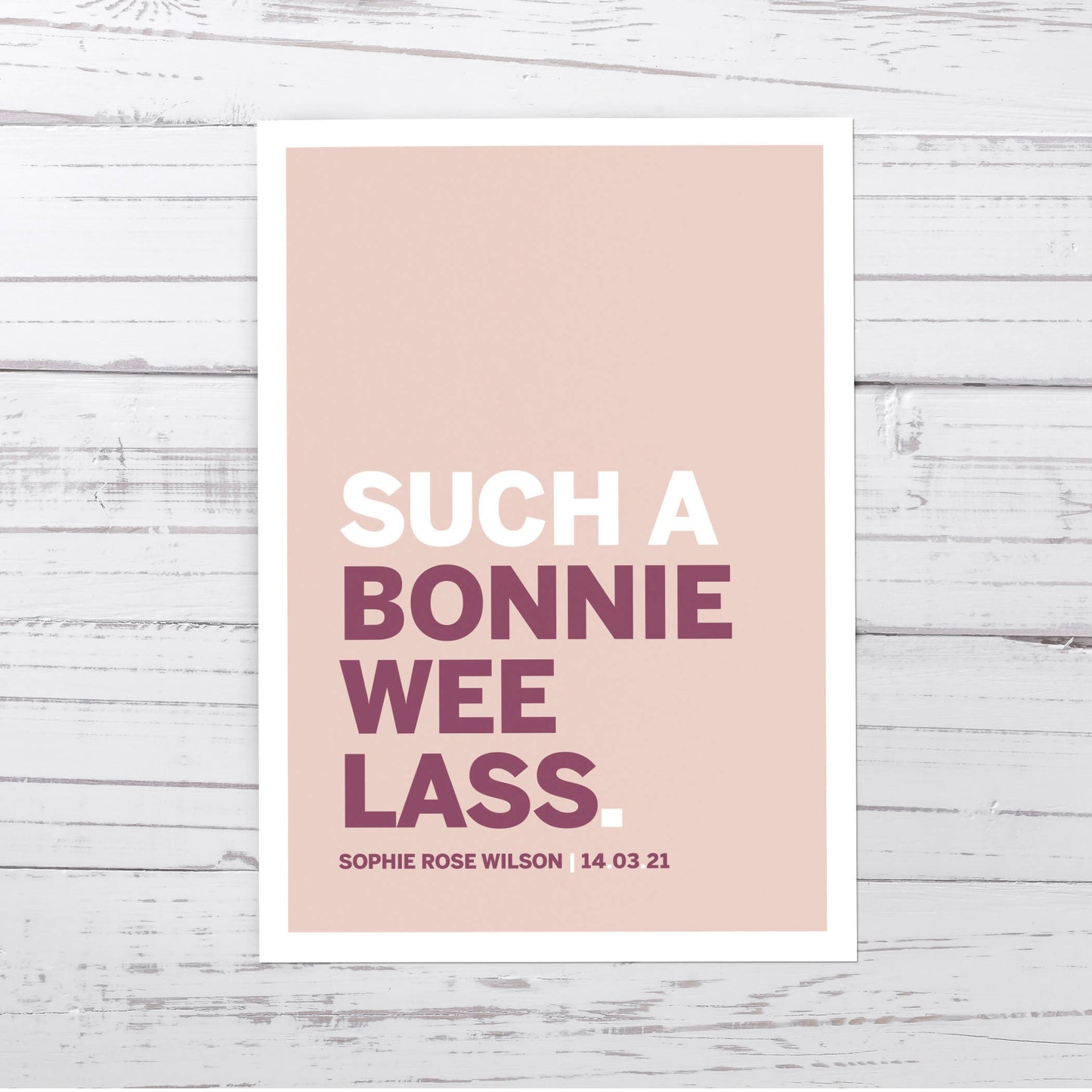 'Bonnie Wee Lass' Print