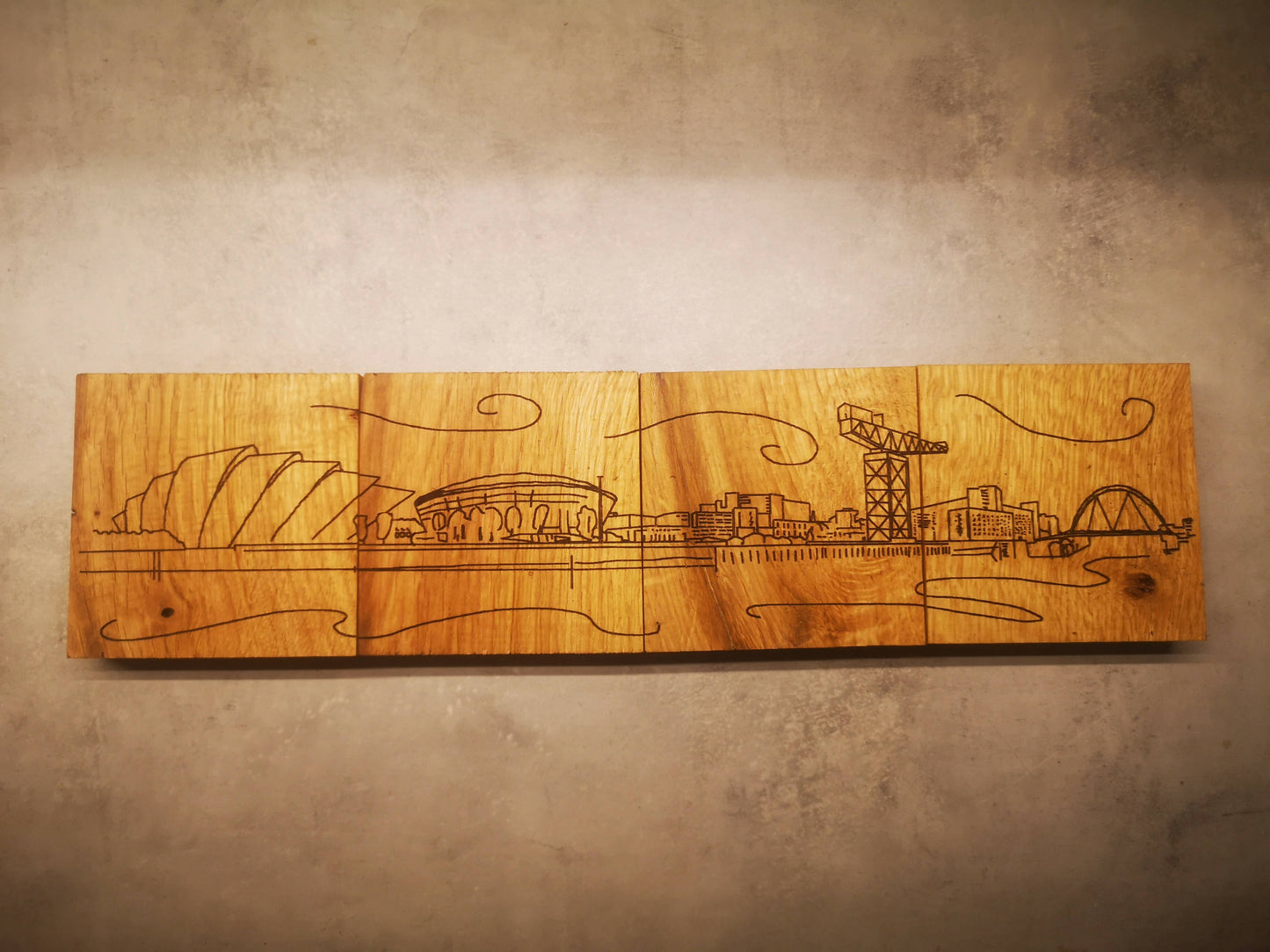 Glasgow Skyline set of four coasters