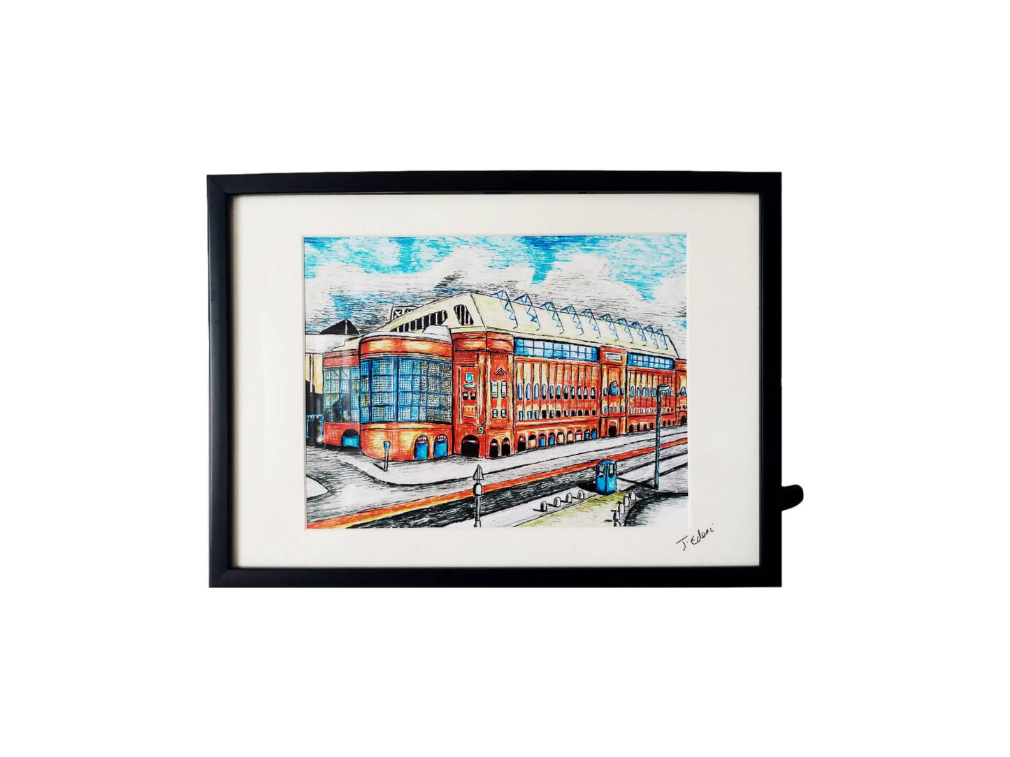 Glasgow Rangers FC, Ibrox Framed Art Print