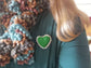 Green Heart Brooch