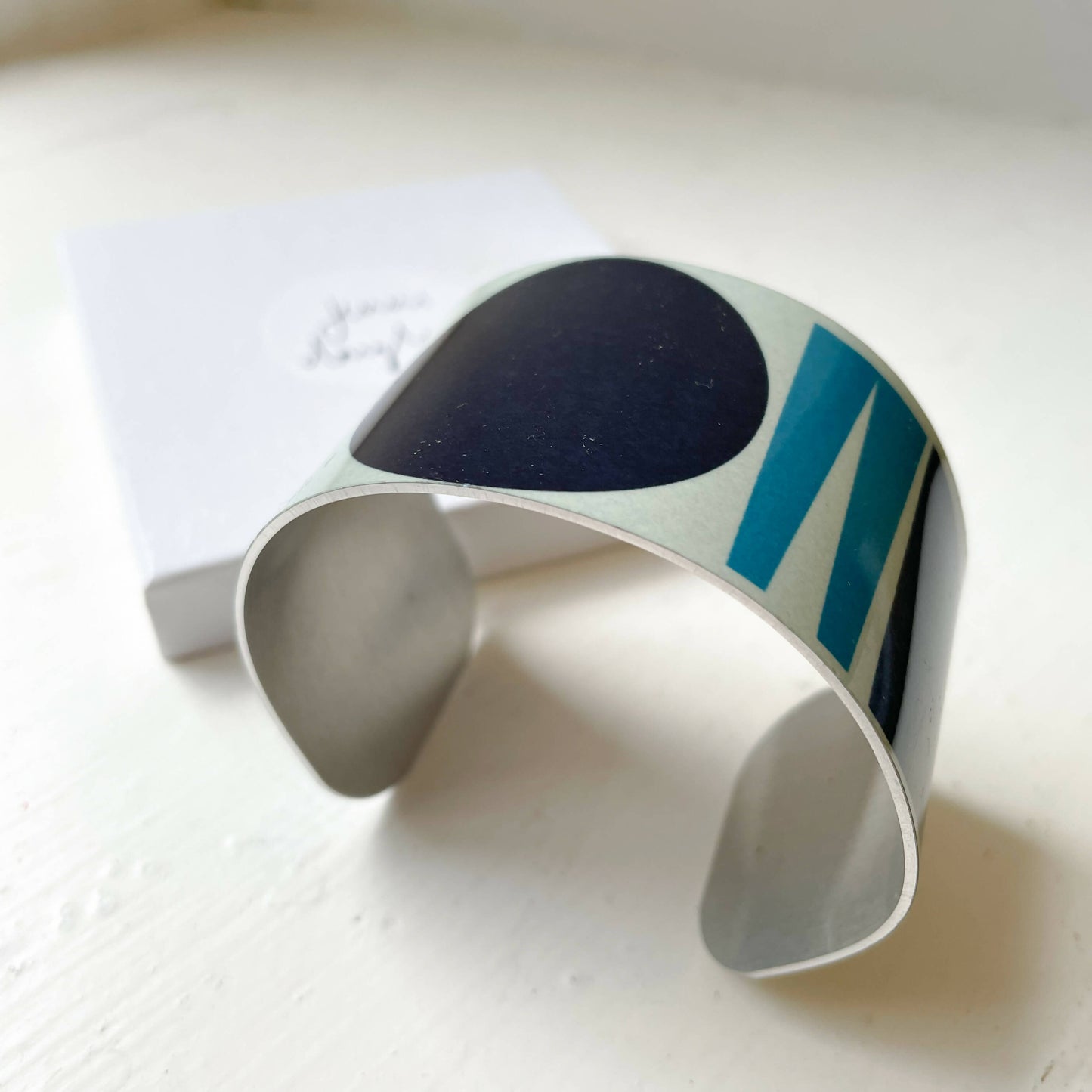 Shape Wide Cuff Bracelet - Sea Foam