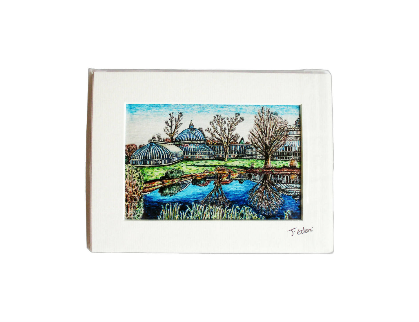 Framed Glasgow Giclee Art Print- Botanical Gardens