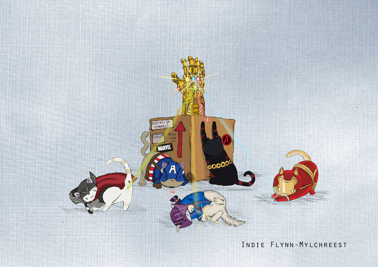 Cat-Vengers (2) Art Print