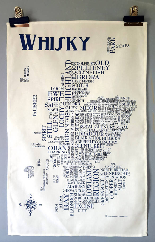 Whisky Tea Towel