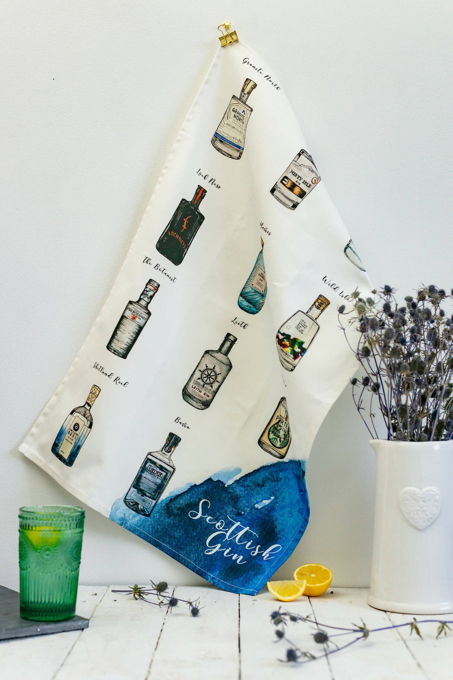 Scottish Gin Tea Towel