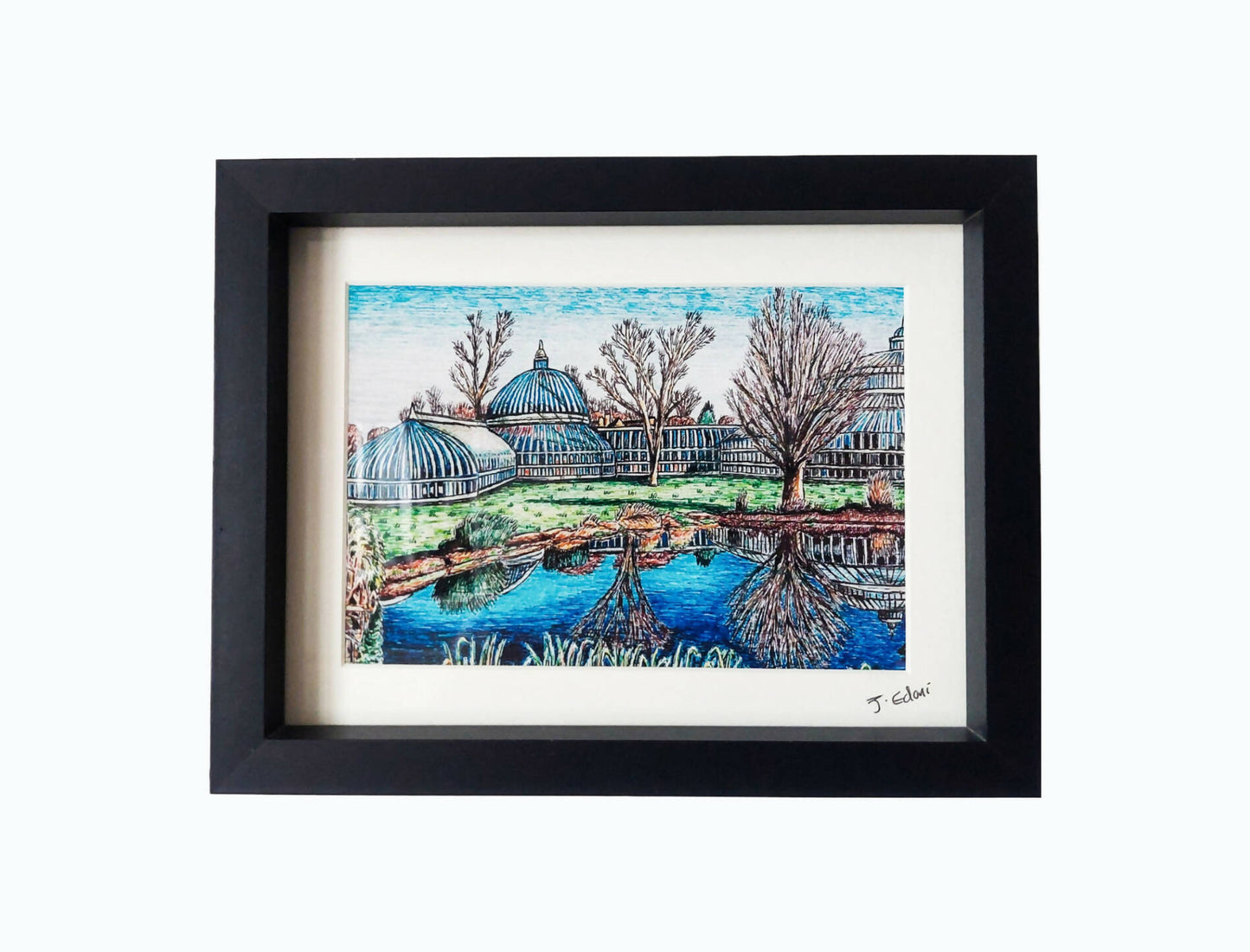 Framed Glasgow Giclee Art Print- Botanical Gardens