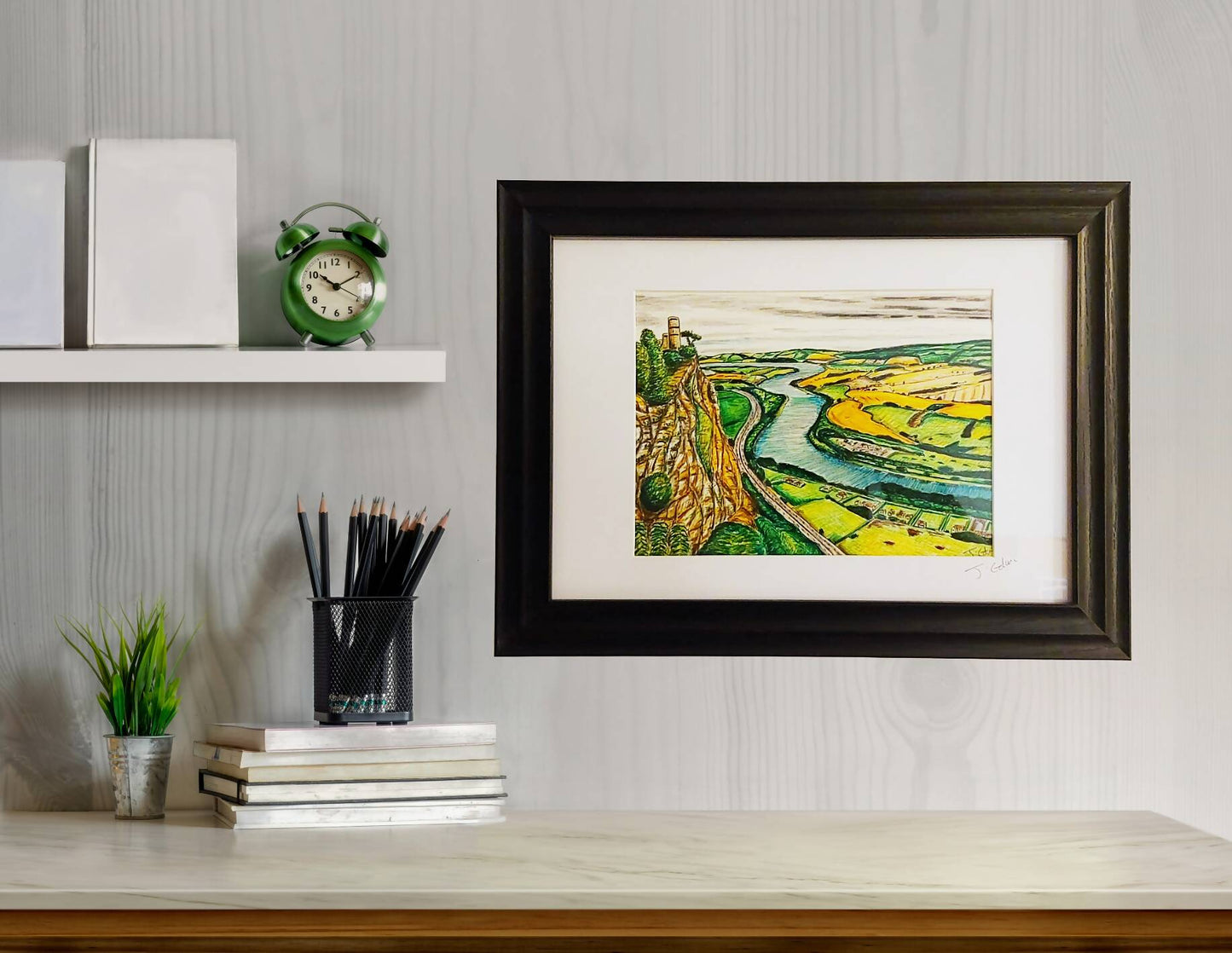 Kinnoull Hill, Perth Scotland framed/ unframed art print