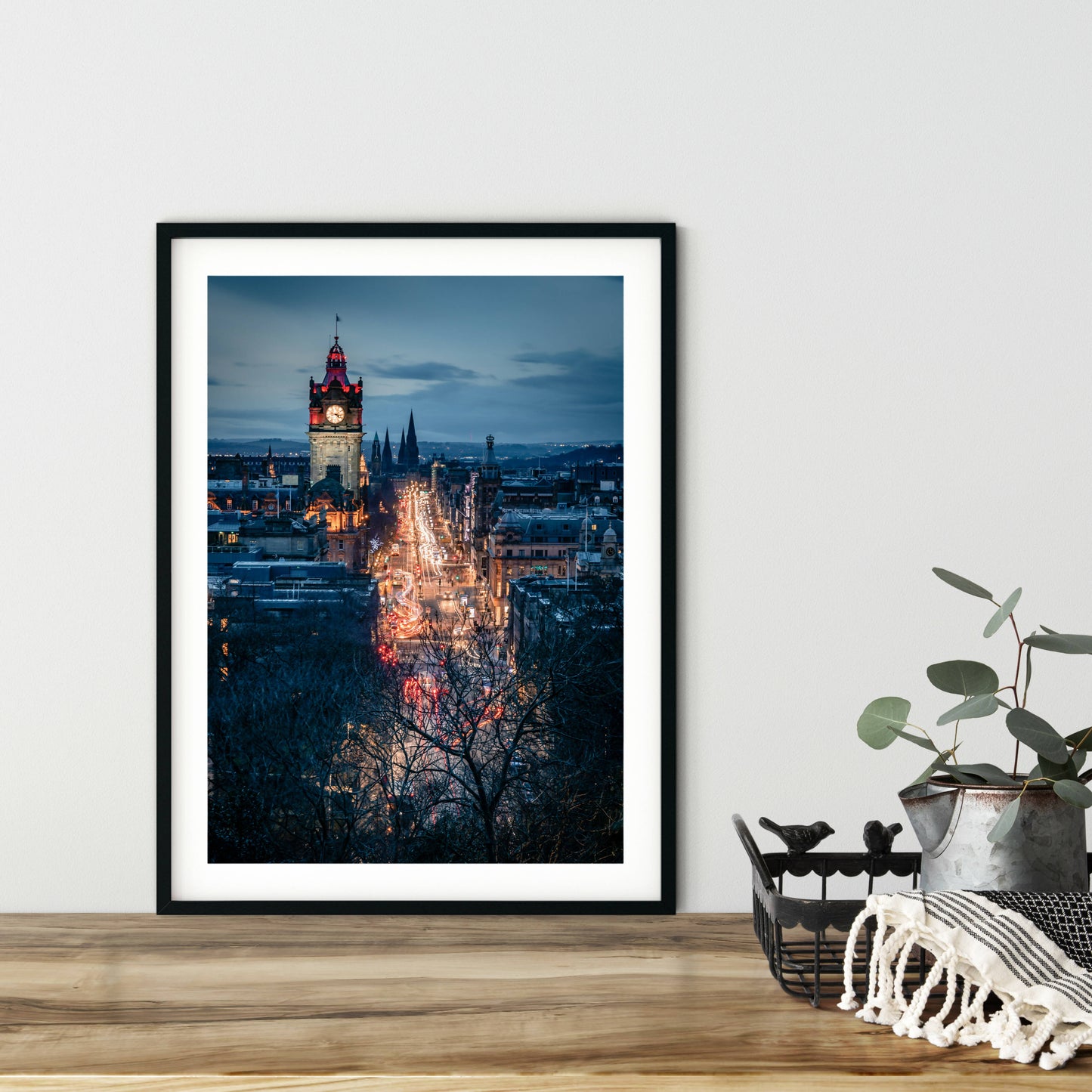 View of Edinburgh from Calton hill fine art print