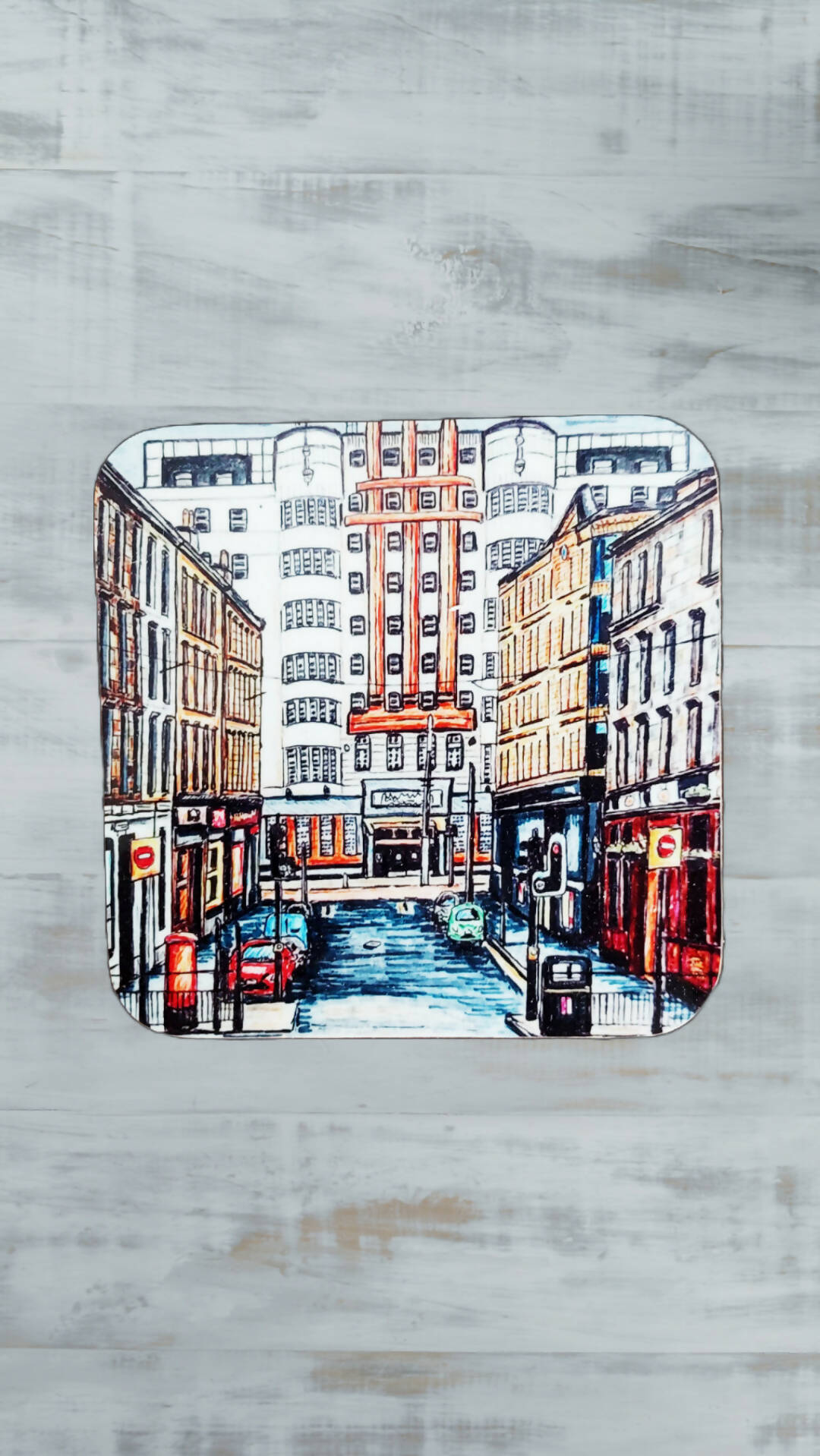 Handcrafted Glasgow Art Coasters