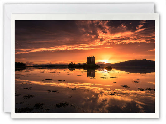 Castle Stalker, Argyll - Scotland Greeting Card - Blank Inside