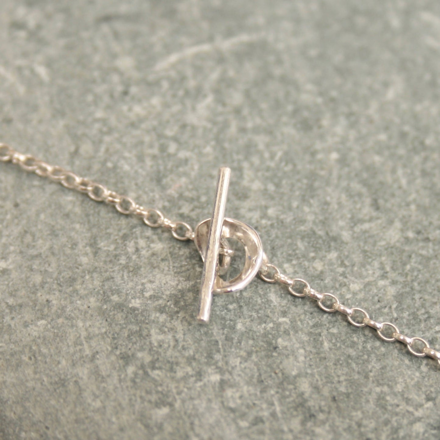 Sterling silver lichen branch necklace