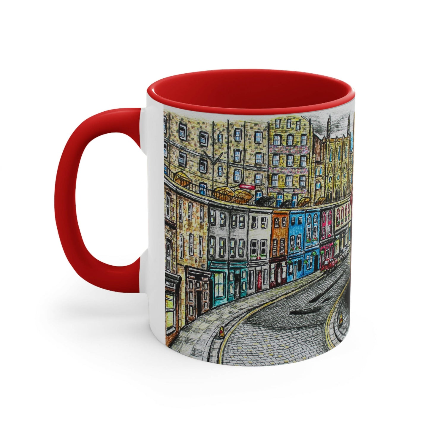 Ceramic 11oZ Edinburgh Mug- Victoria Street Art Design