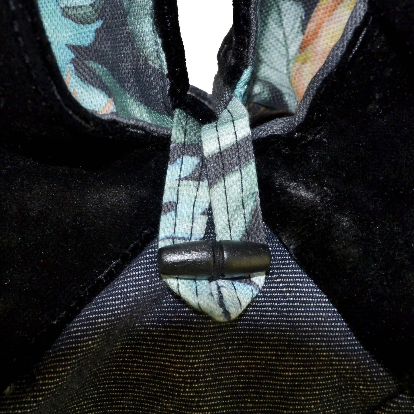 Origami Shoulder Bag - Black Velvet