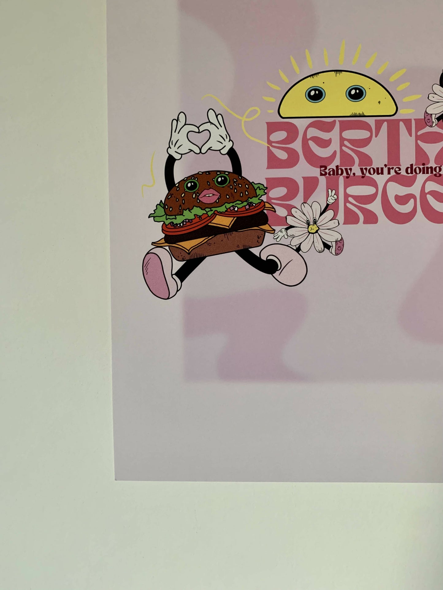 A4 Bertha Burger Print
