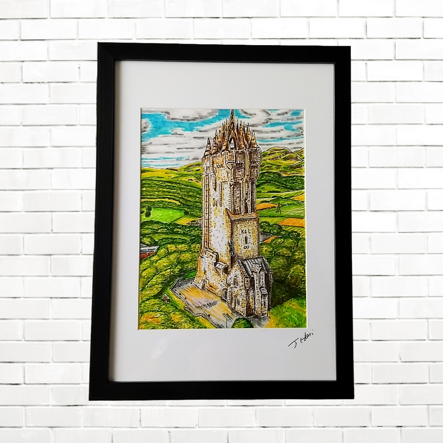 Framed Wallace Monument Print