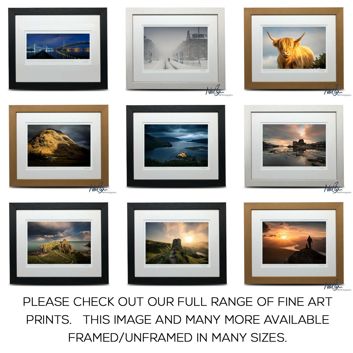 The Devil's Pulpit Scotland - A4 (40x30cm) Framed/Unframed Fine Art Photo Print