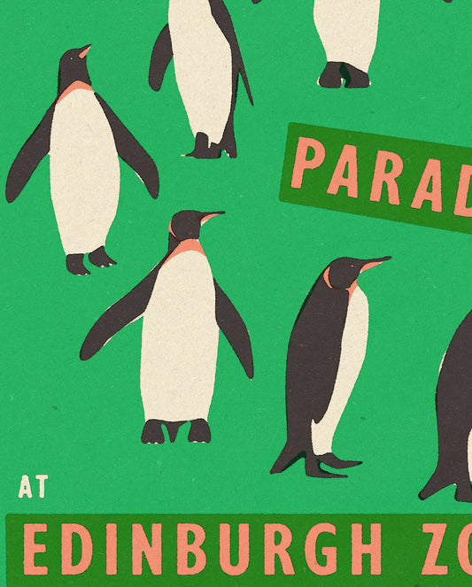 Edinburgh Zoo Penguins Print