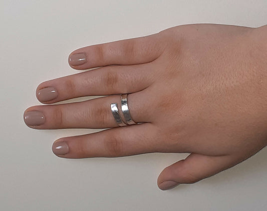 Adjustable Ring Snake brass/copper/silver #5