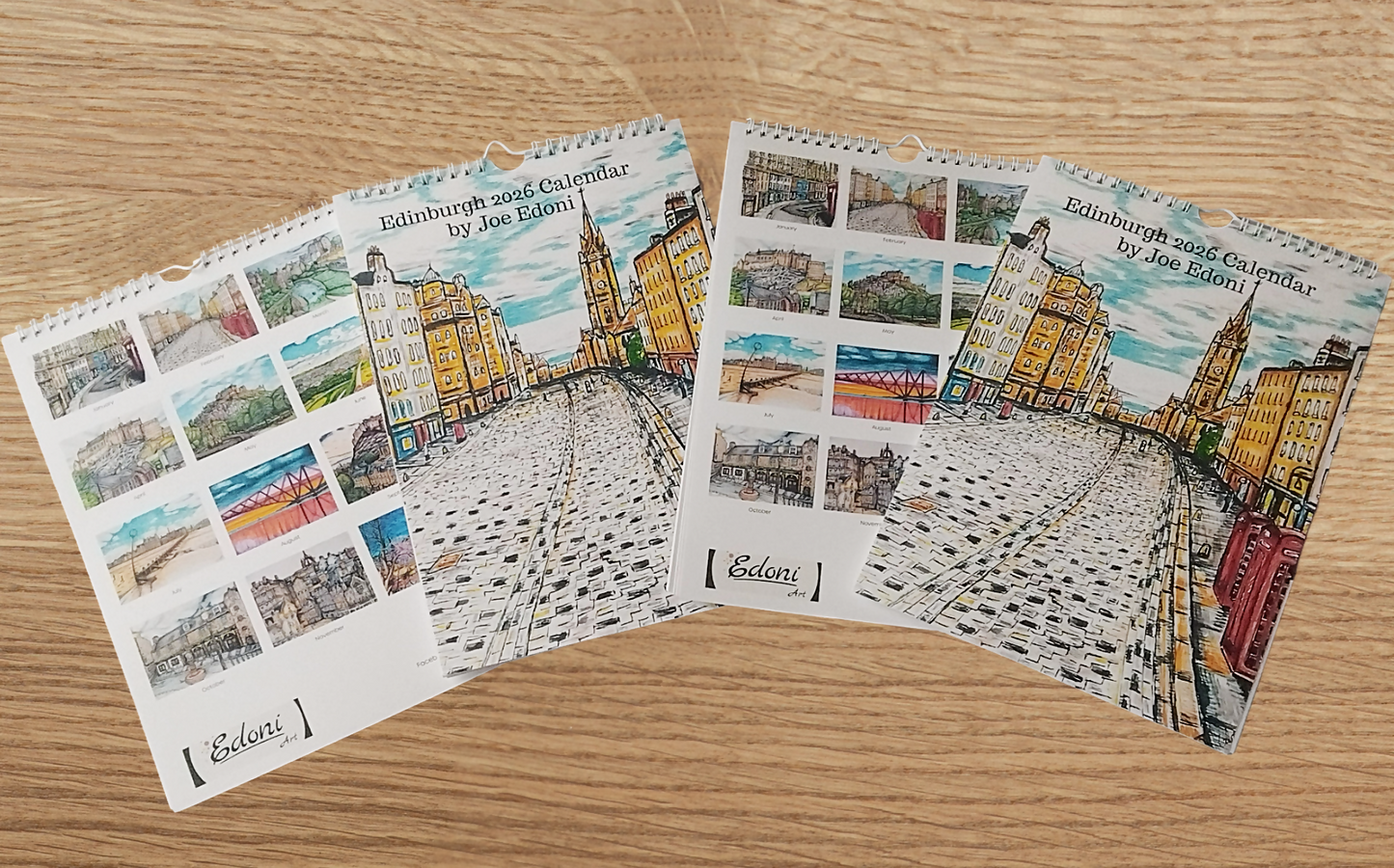 Limited Edition Edinburgh A4 Wall Calendar