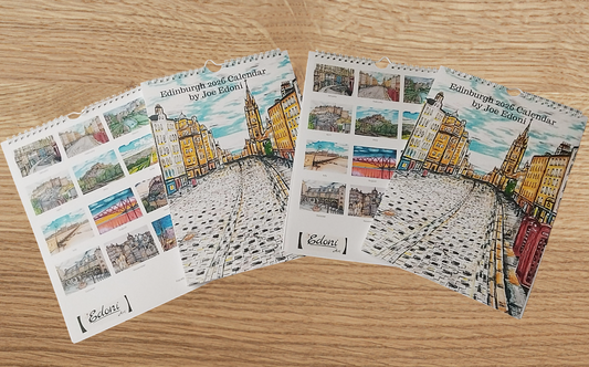 Limited Edition Edinburgh A4 Wall Calendar