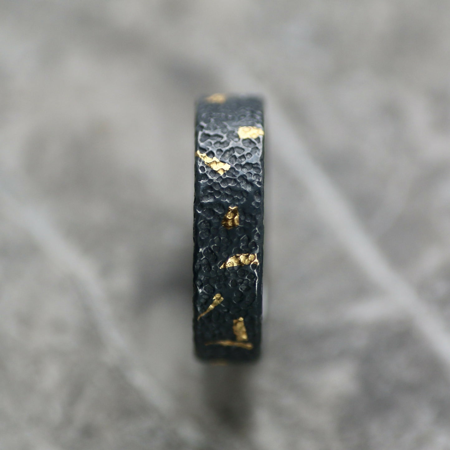 Oxidised Confetti Keum Boo Ring