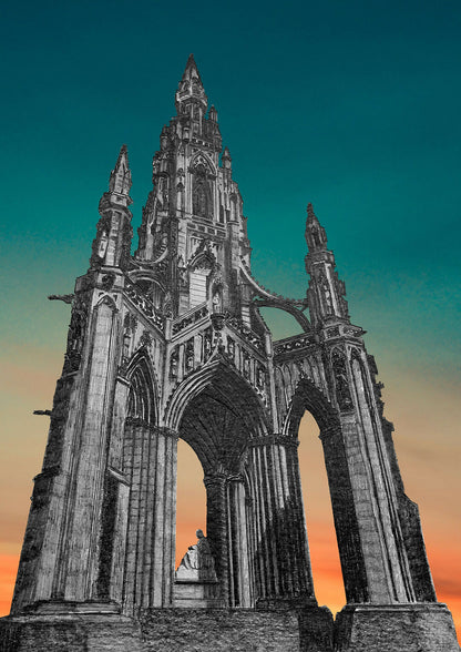 Scott Monument Print, Edinburgh