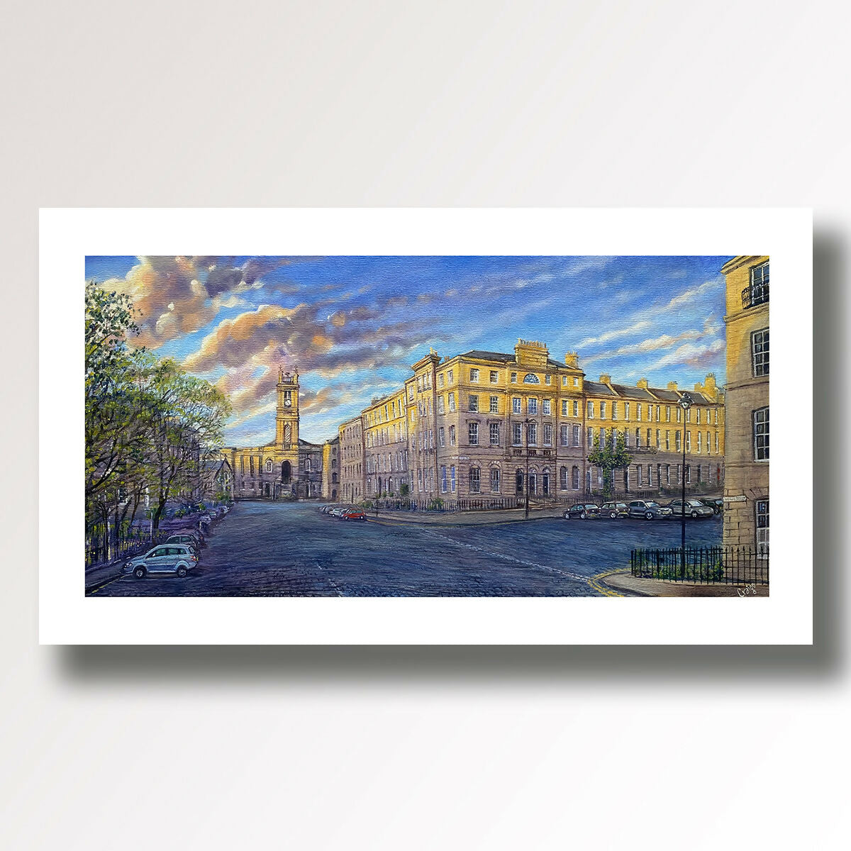 Great King Street, St Stephen's Churgh, Edinburgh New Town, by Scottish Artist Craig Seaton Bell or Craigo