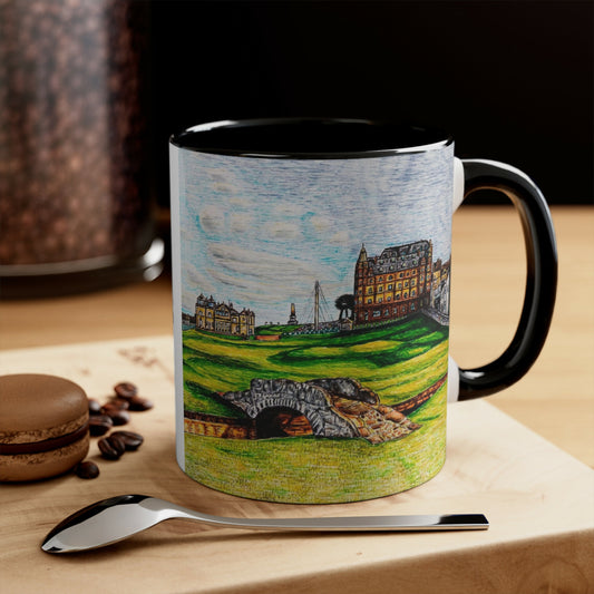 Ceramic 11oZ Mug St Andrews golf course Design