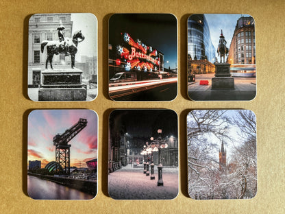 Glasgow Coasters with Cork Backing (Set of 6)