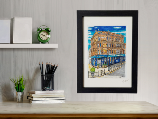 The Granary Pub Glasgow Framed Art Print