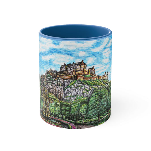 Ceramic 11oZ Mug Edinburgh Castle Design