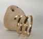 Hammered Bangle brass/copper #5