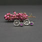 Sterling silver and amethyst earrings
