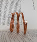 Hammered Bangle brass/copper #5