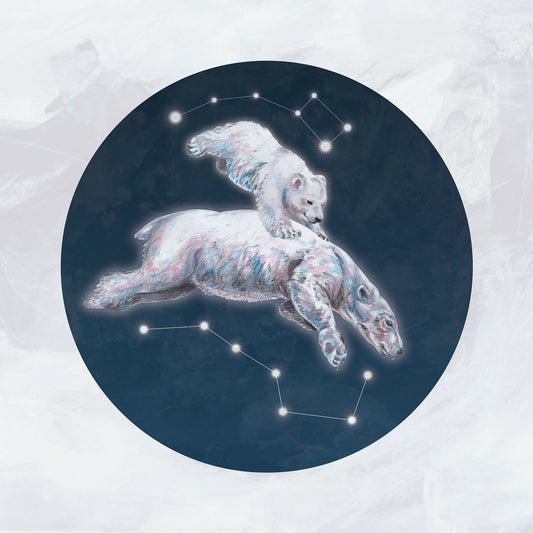 Great Bear & Little Bear - Mounted Giclee Print