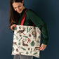 Christmas Reindeer Shopper Tote Bag