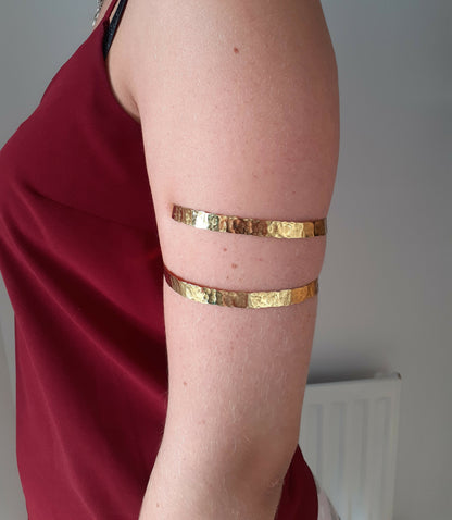 Hammered Bangle copper/brass #8