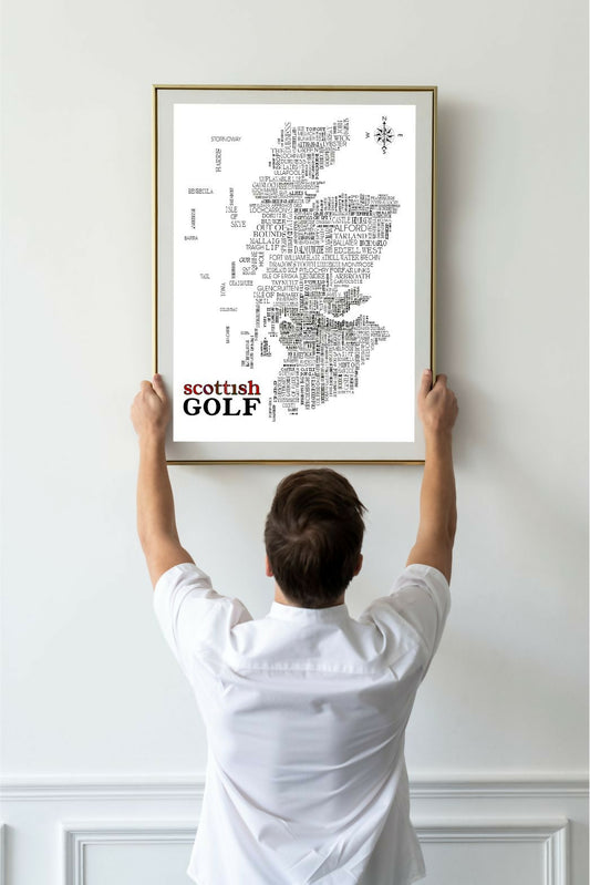 GOLF SAT NAV framed in situ