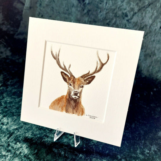 Original Watercolour_Stag (2)