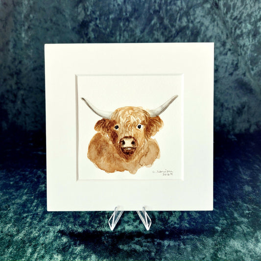 Original Watercolour_Highland Cow (1)