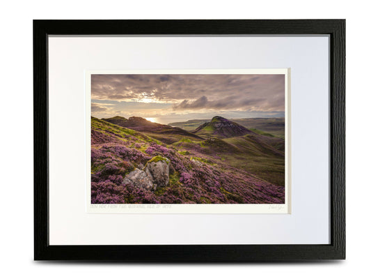 Purple Heather Quiraing Skye Scotland - A4 (40x30cm) Framed/Unframed Fine Art Photo Print